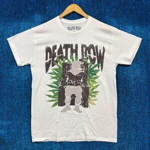 Death Row Records White Rap T-Shirt Size Medium